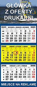 kalendarze trójdzielne 2006